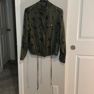 Green Jacket w/ Black Stars: Women’s Small